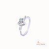 925 Sterling Silver Moissanite Ring