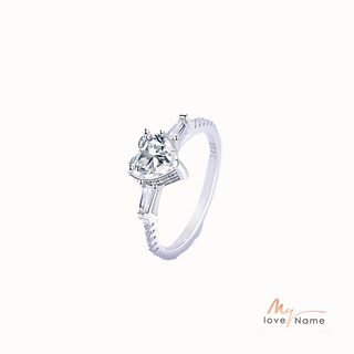 925 Sterling Silver Moissanite Ring