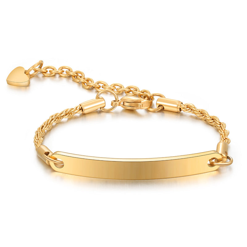 Engraving Stainless Steel Name Bracelet