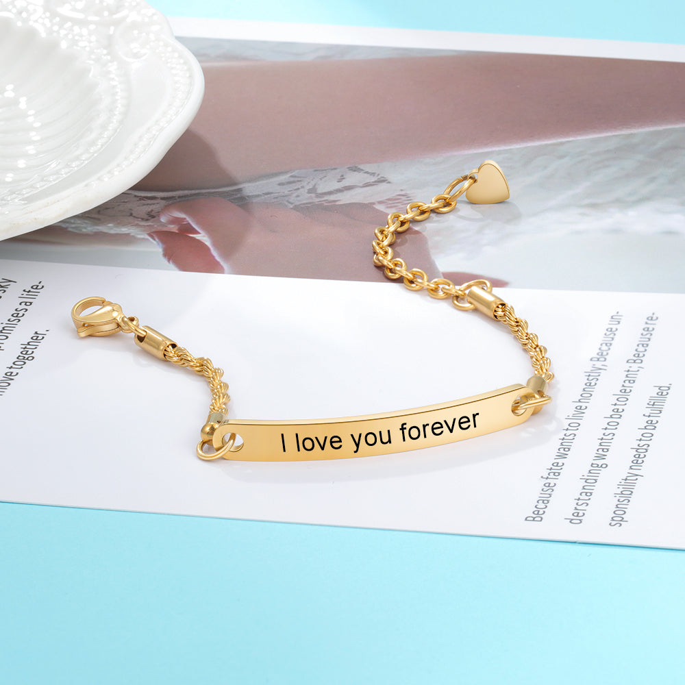 Engraving Stainless Steel Name Bracelet