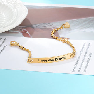 Engraving Stainless Steel Name Bracelet