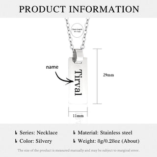 Custom Stainless Steel Child Necklace