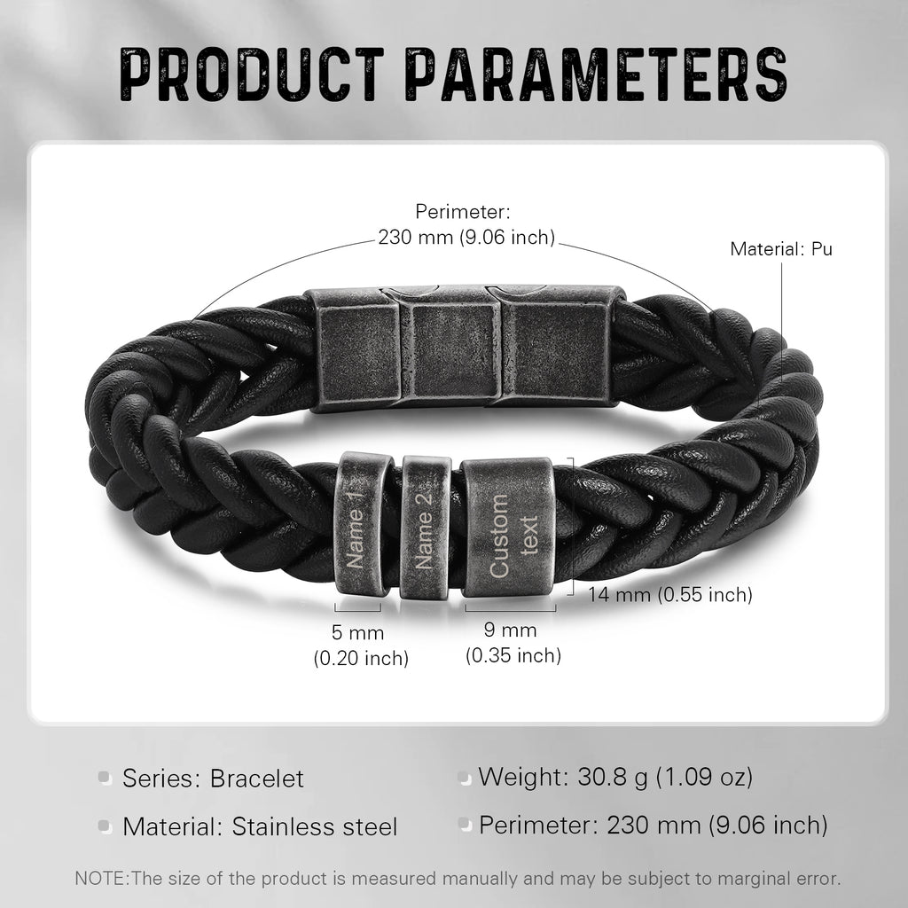 Custom Leather Bracelet