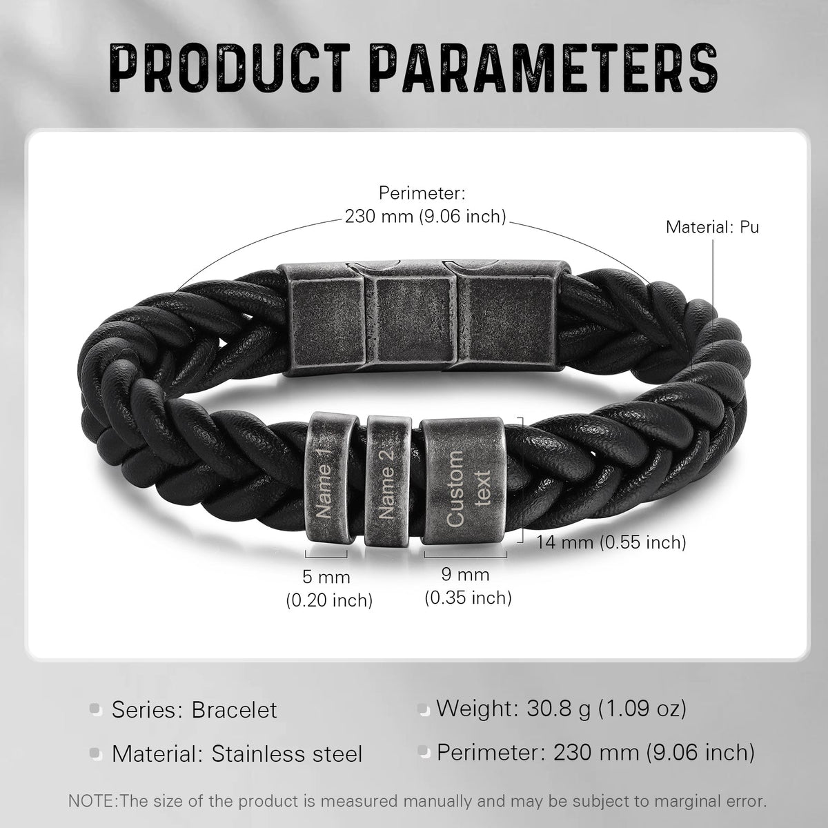 Custom Leather Bracelet