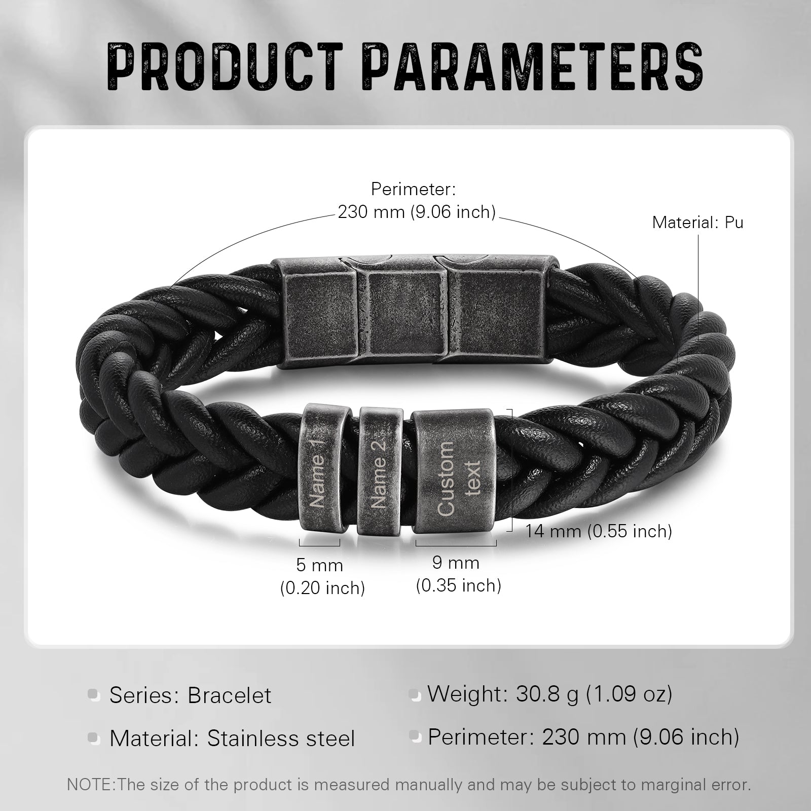 Custom Leather Bracelet