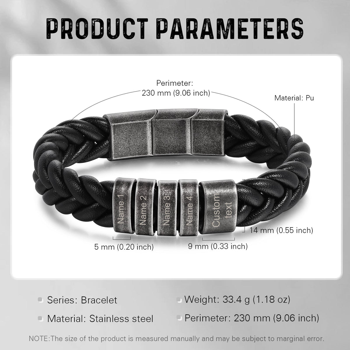 Custom Leather Bracelet