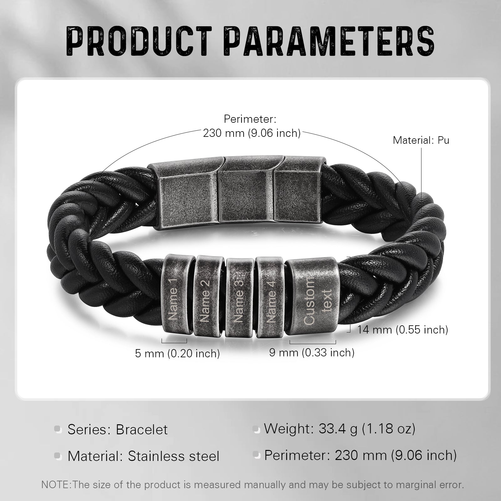 Custom Leather Bracelet