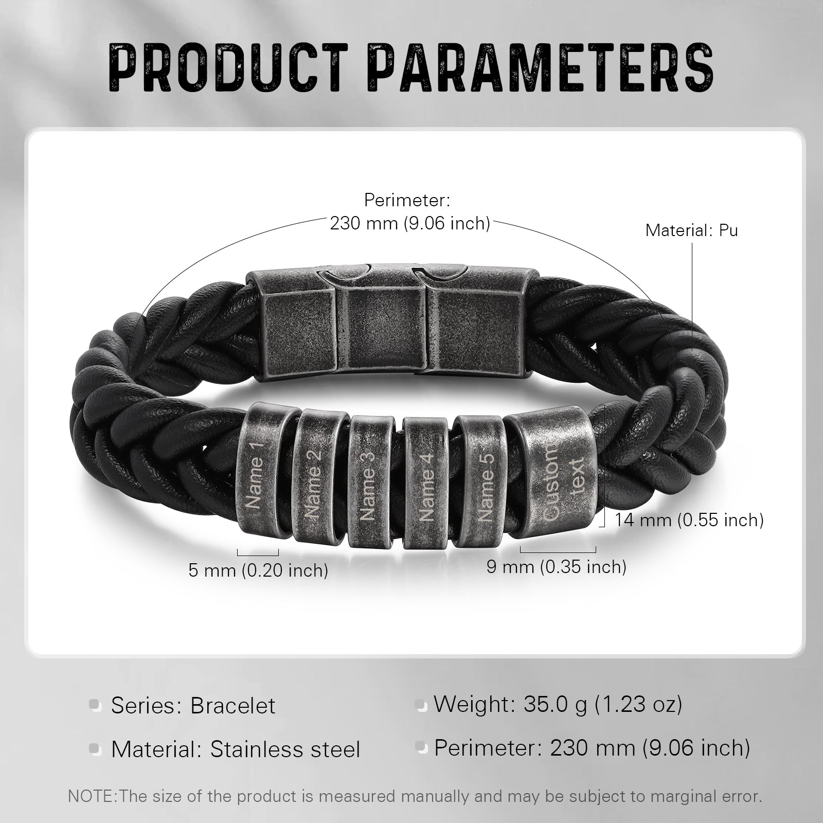 Custom Leather Bracelet