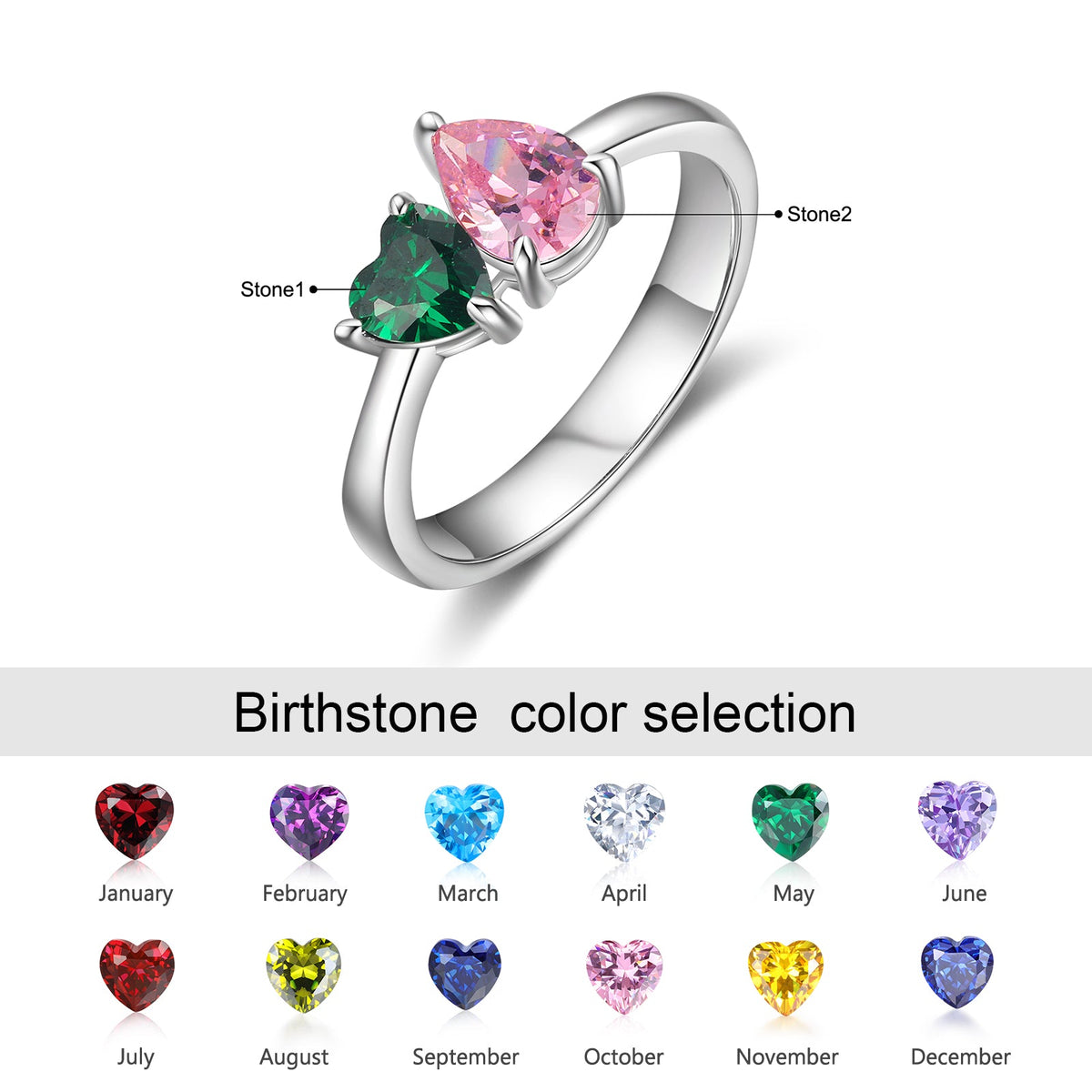 Custom Birthstone Ring