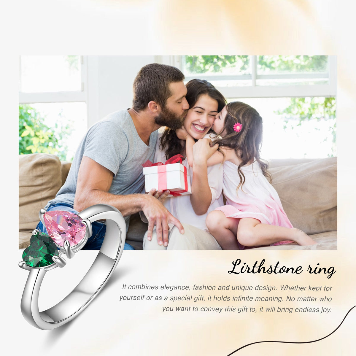 Custom Birthstone Ring