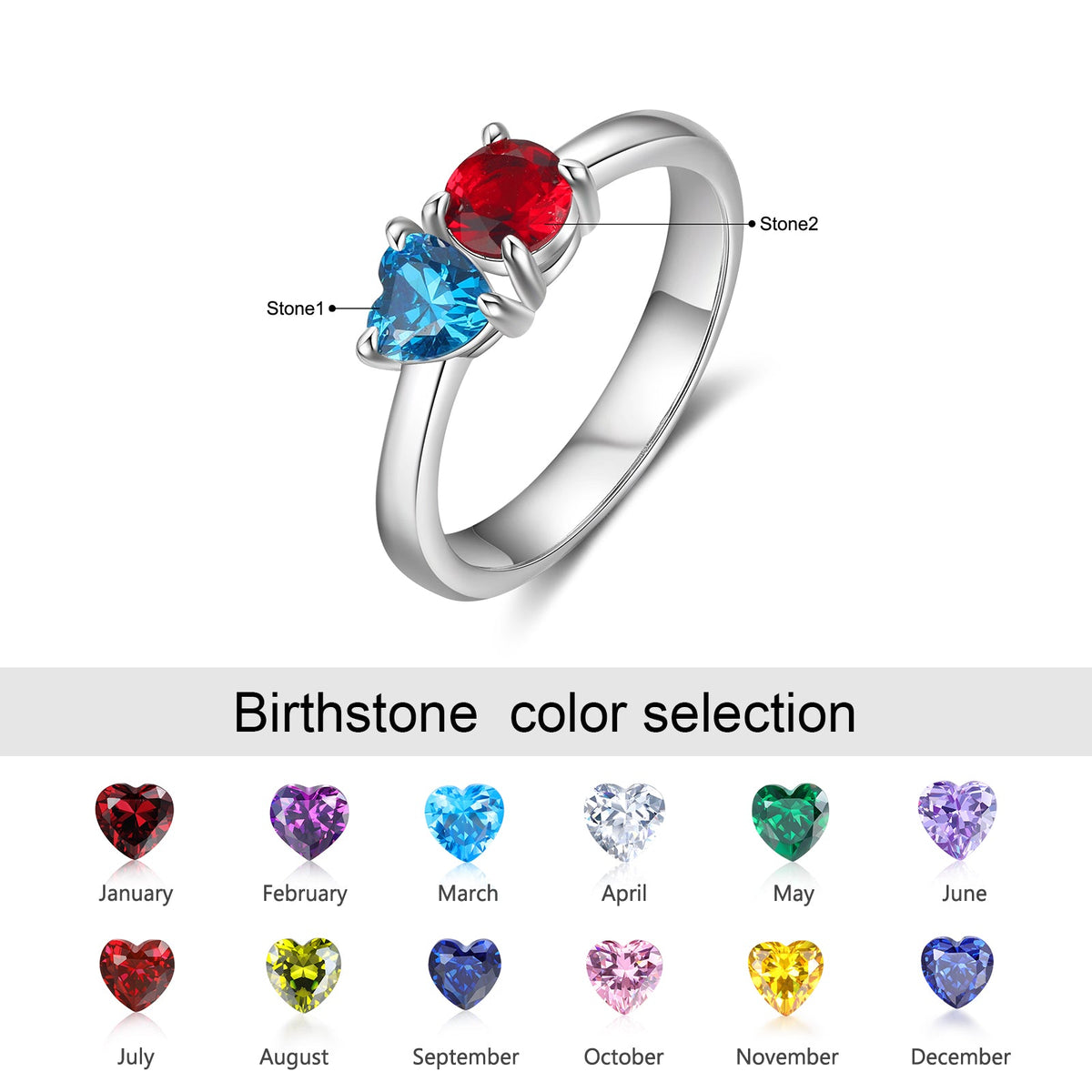 Custom Birthstone Ring