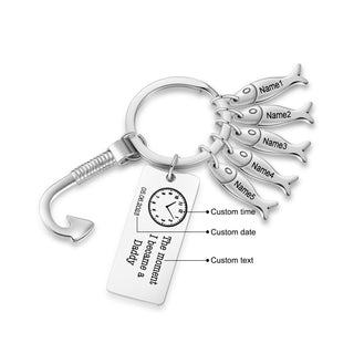 Custom Stainelss Steel Keychain with Fish