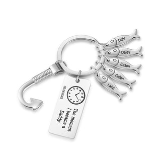 Custom Stainelss Steel Keychain with Fish