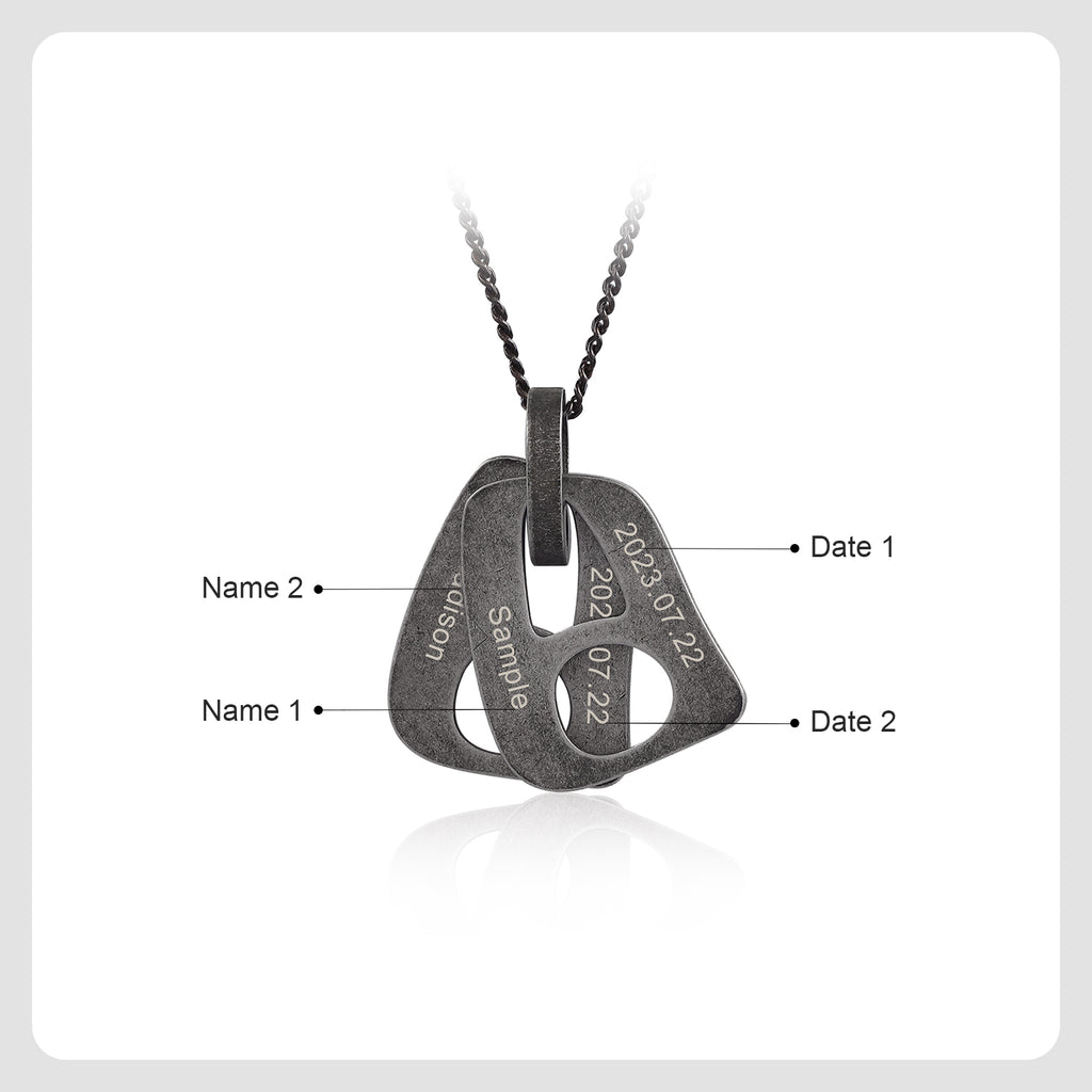TO MY DAD-Necklace with Personalized Pendant