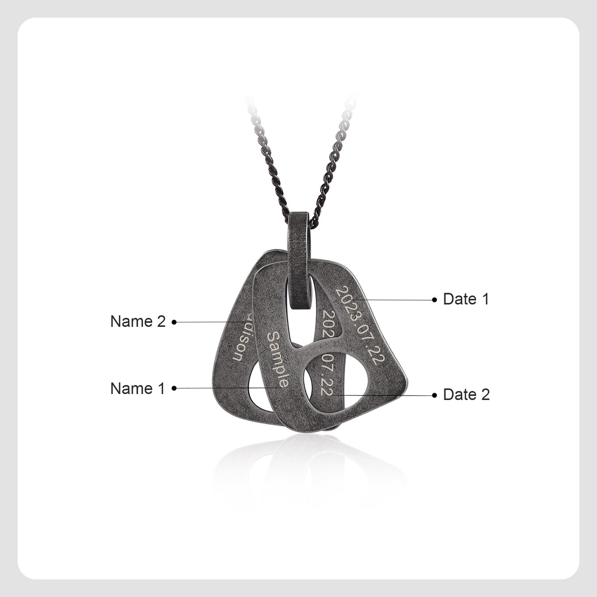 TO MY DAD-Necklace with Personalized Pendant