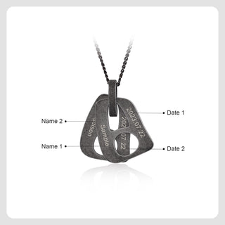 TO MY DAD-Necklace with Personalized Pendant