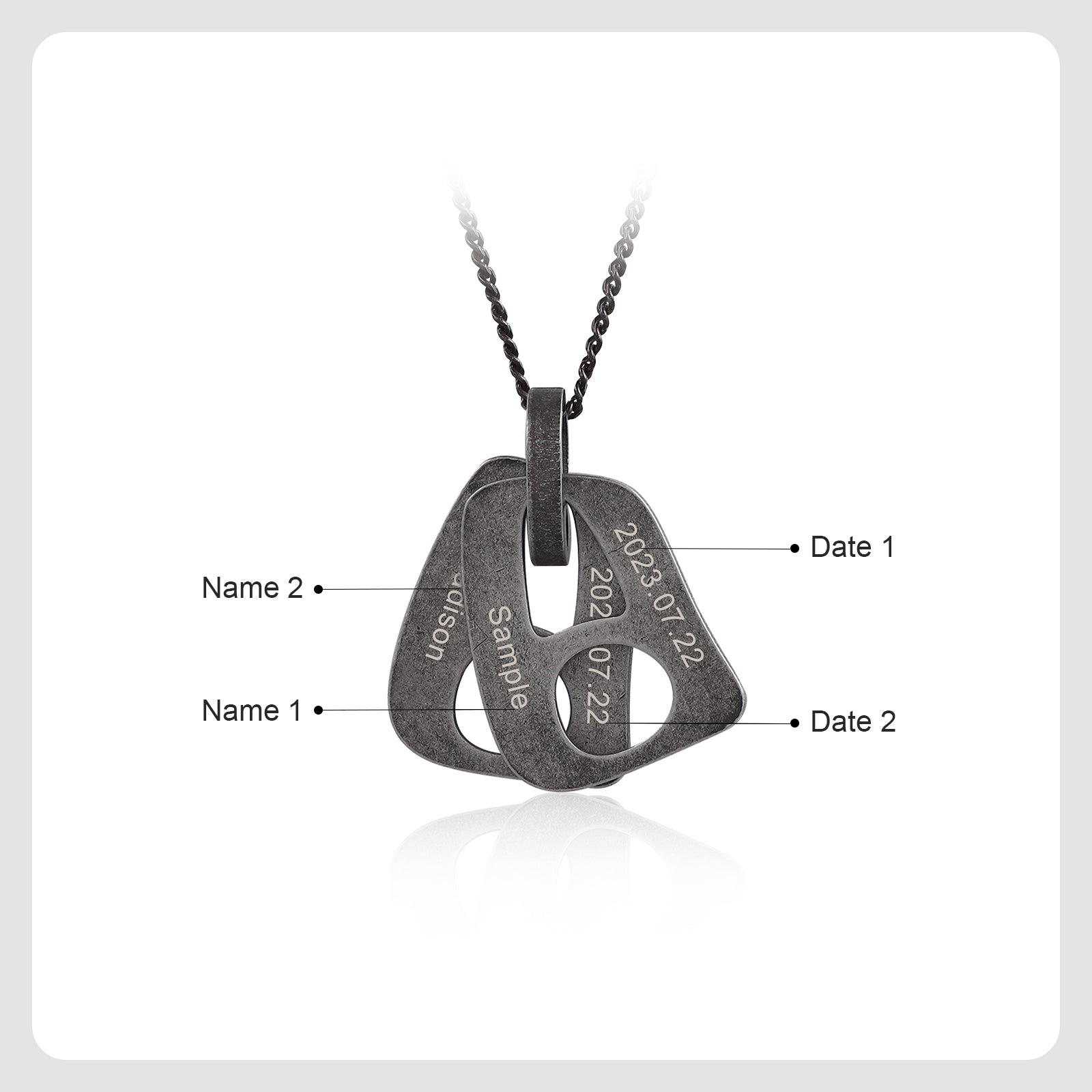 TO MY DAD-Necklace with Personalized Pendant