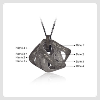 TO MY DAD-Necklace with Personalized Pendant