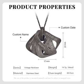 TO MY DAD-Necklace with Personalized Pendant