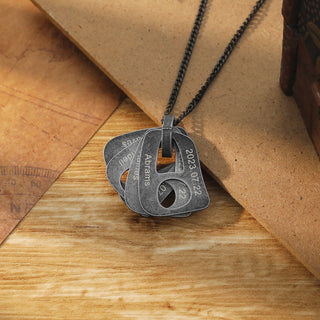 TO MY DAD-Necklace with Personalized Pendant