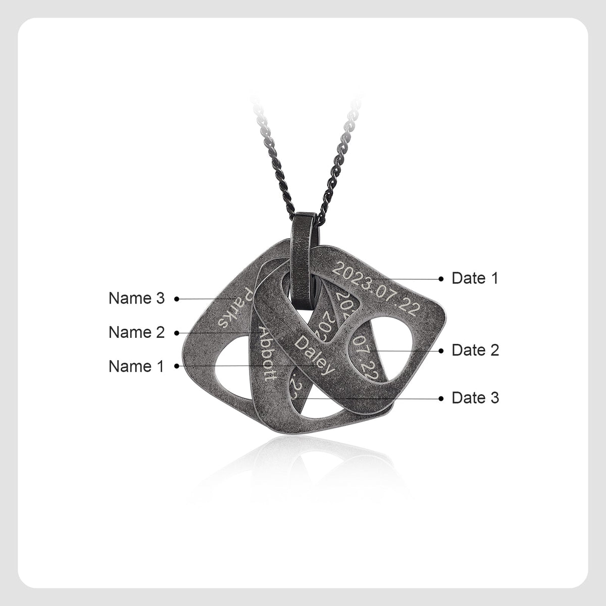 TO MY DAD-Necklace with Personalized Pendant