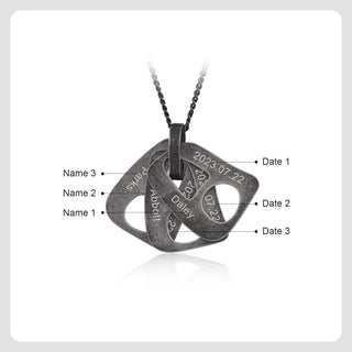 TO MY DAD-Necklace with Personalized Pendant