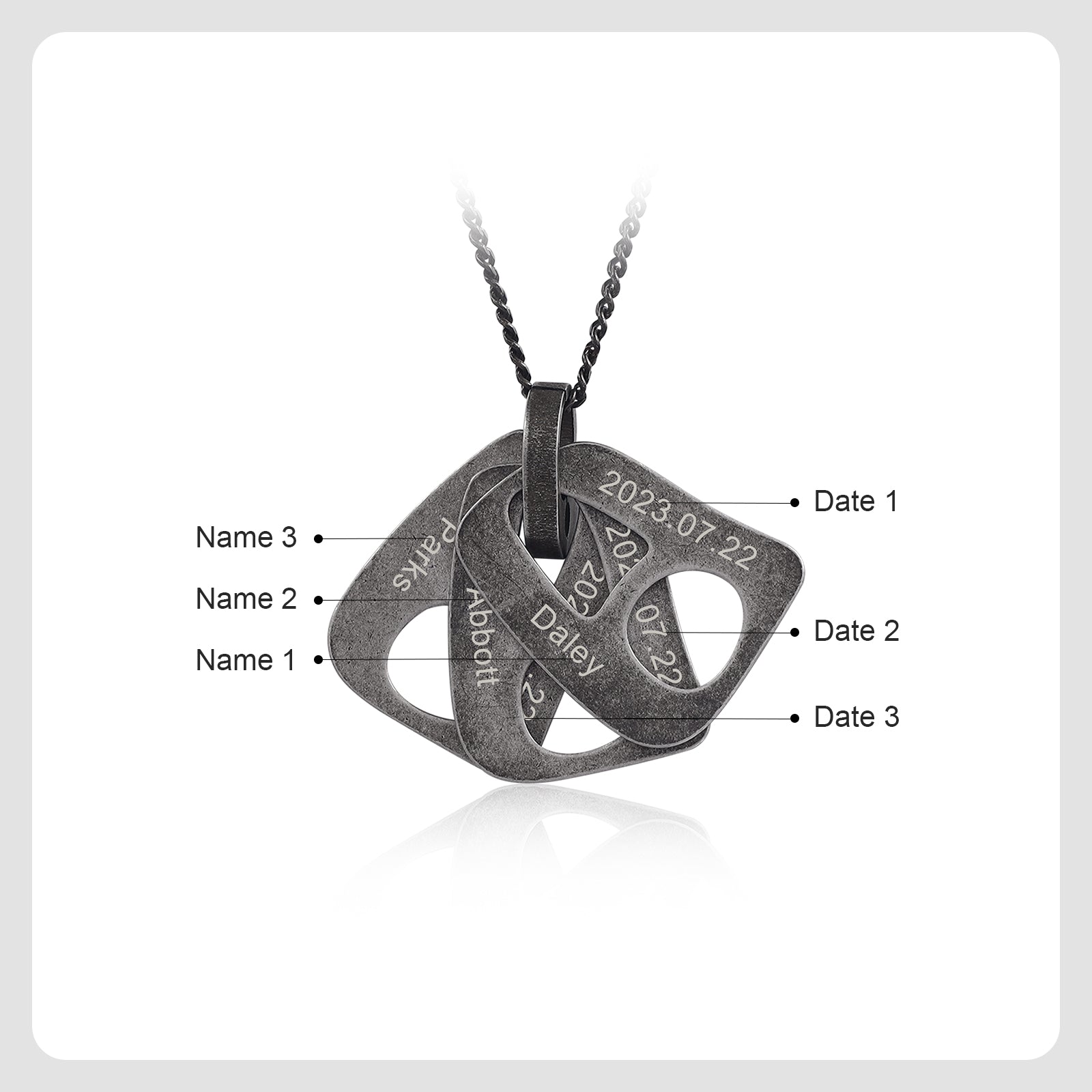TO MY DAD-Necklace with Personalized Pendant