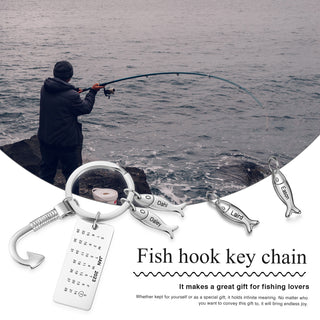 Custom Stainless Steel Keychain with Fish