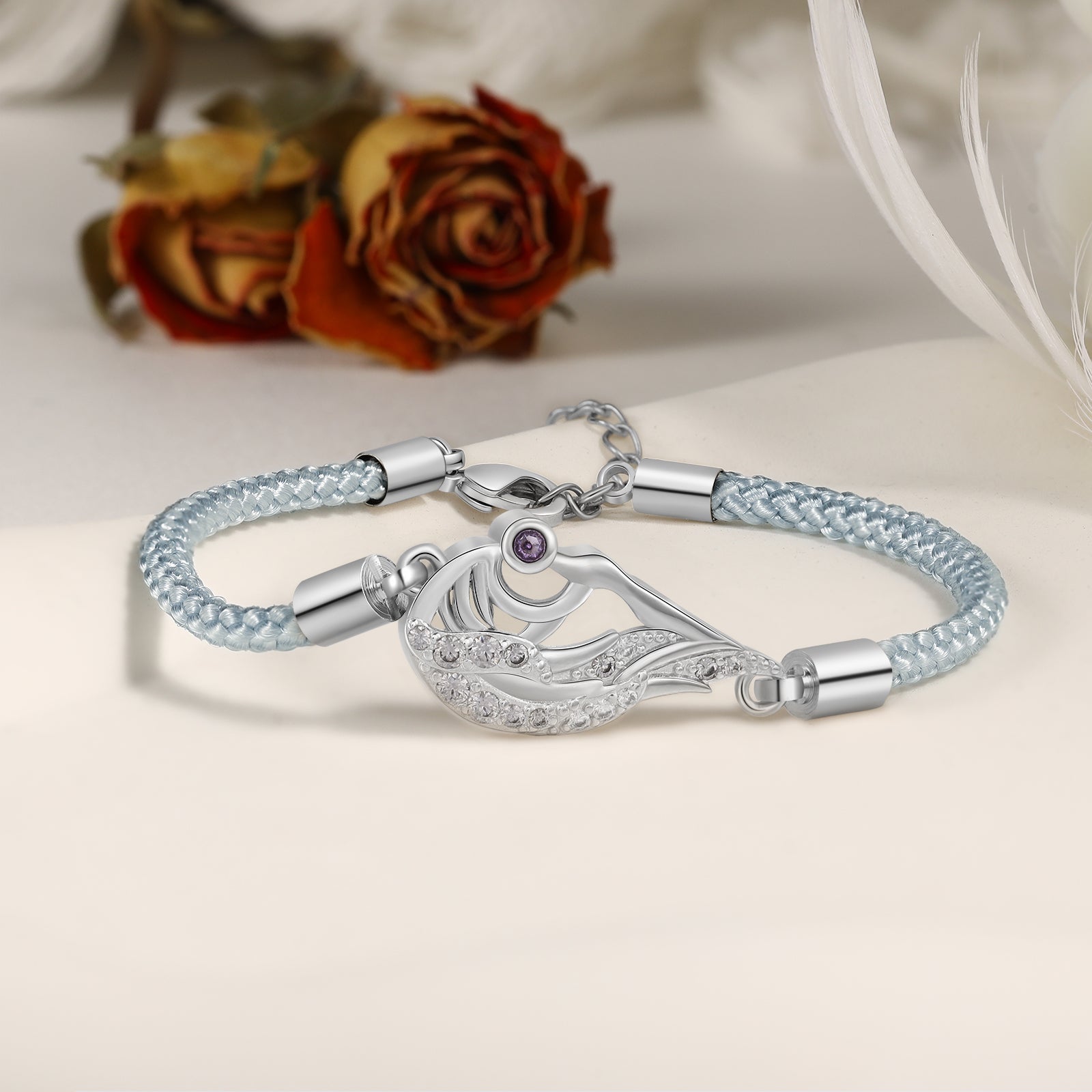 Custom Heart Coupple Bracelet