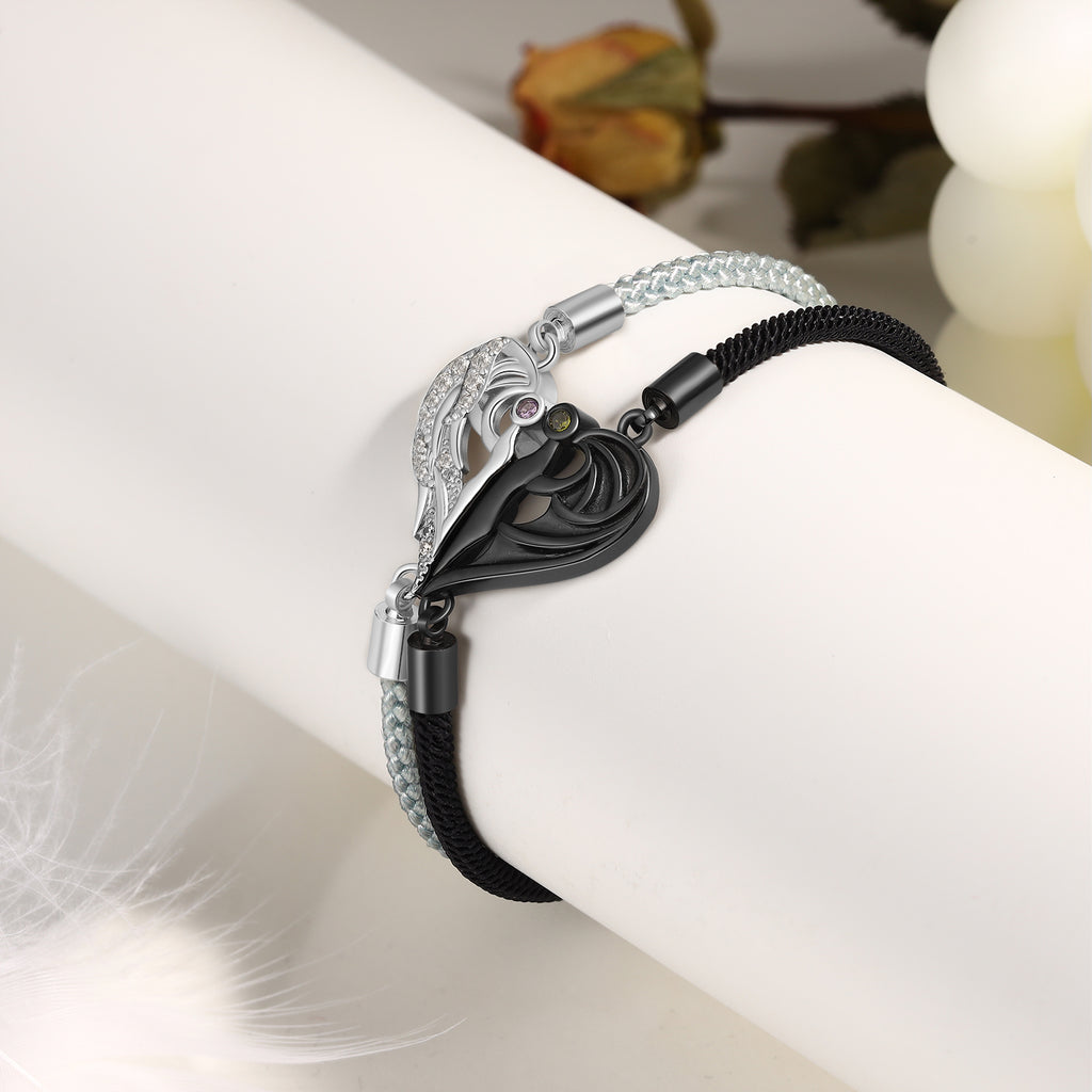 Custom Heart Coupple Bracelet
