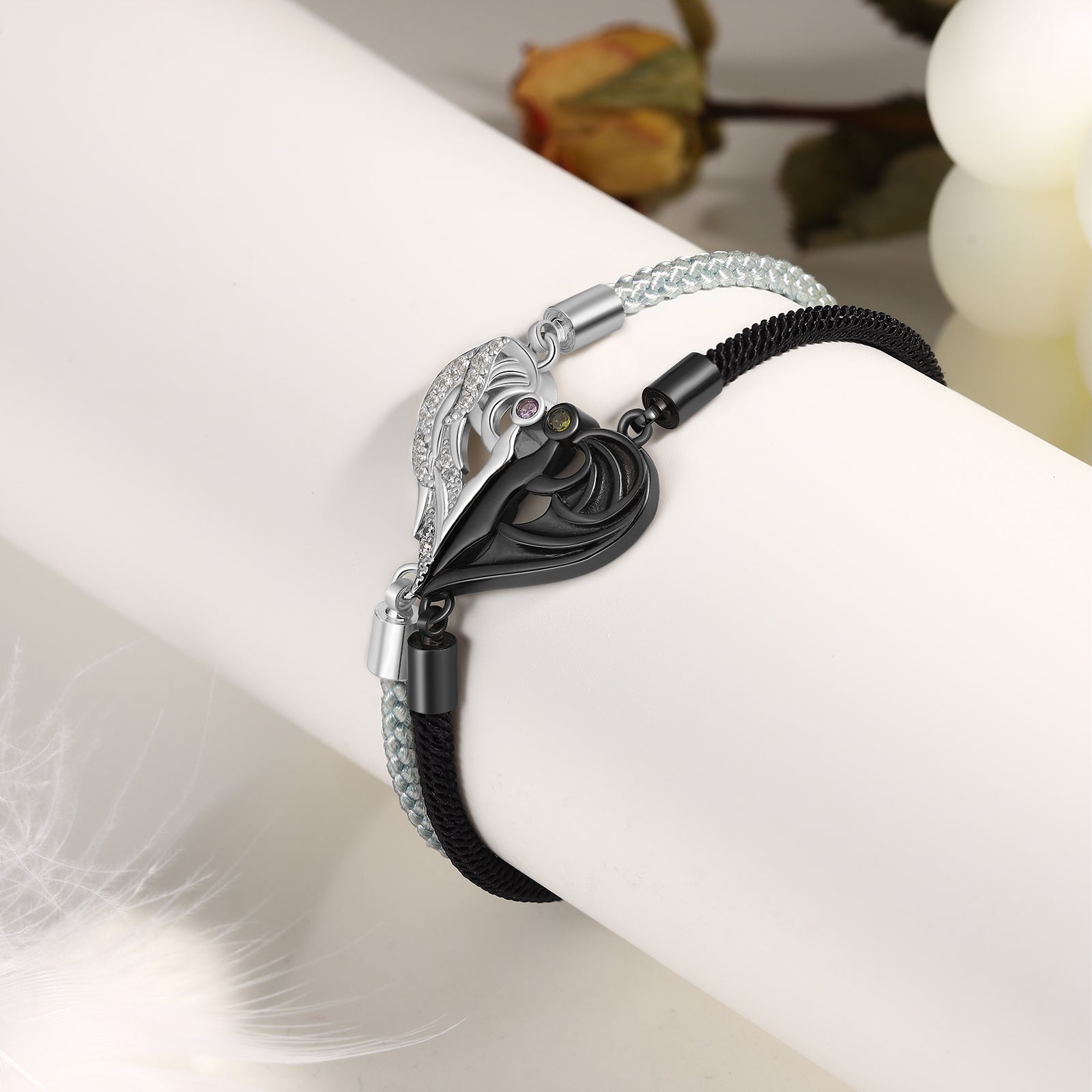 Custom Heart Coupple Bracelet