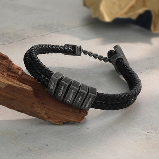 Custom Men Leather Bracelet