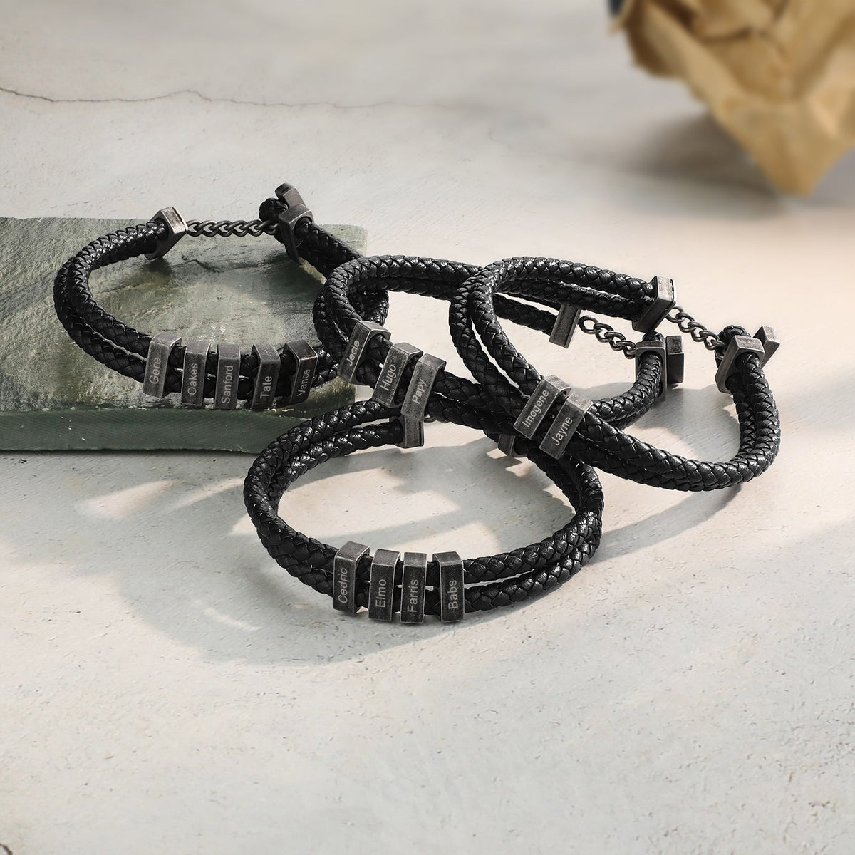 Custom Men Leather Bracelet