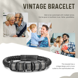 Custom Men Leather Bracelet