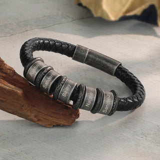 Custom Men Leather Bracelet