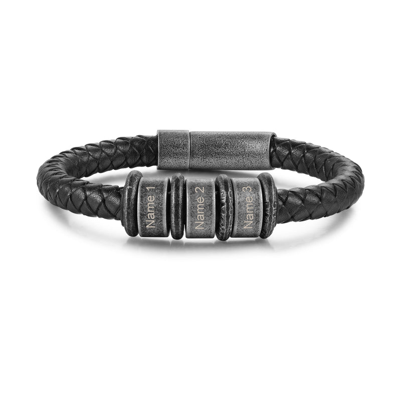 Custom Men Leather Bracelet
