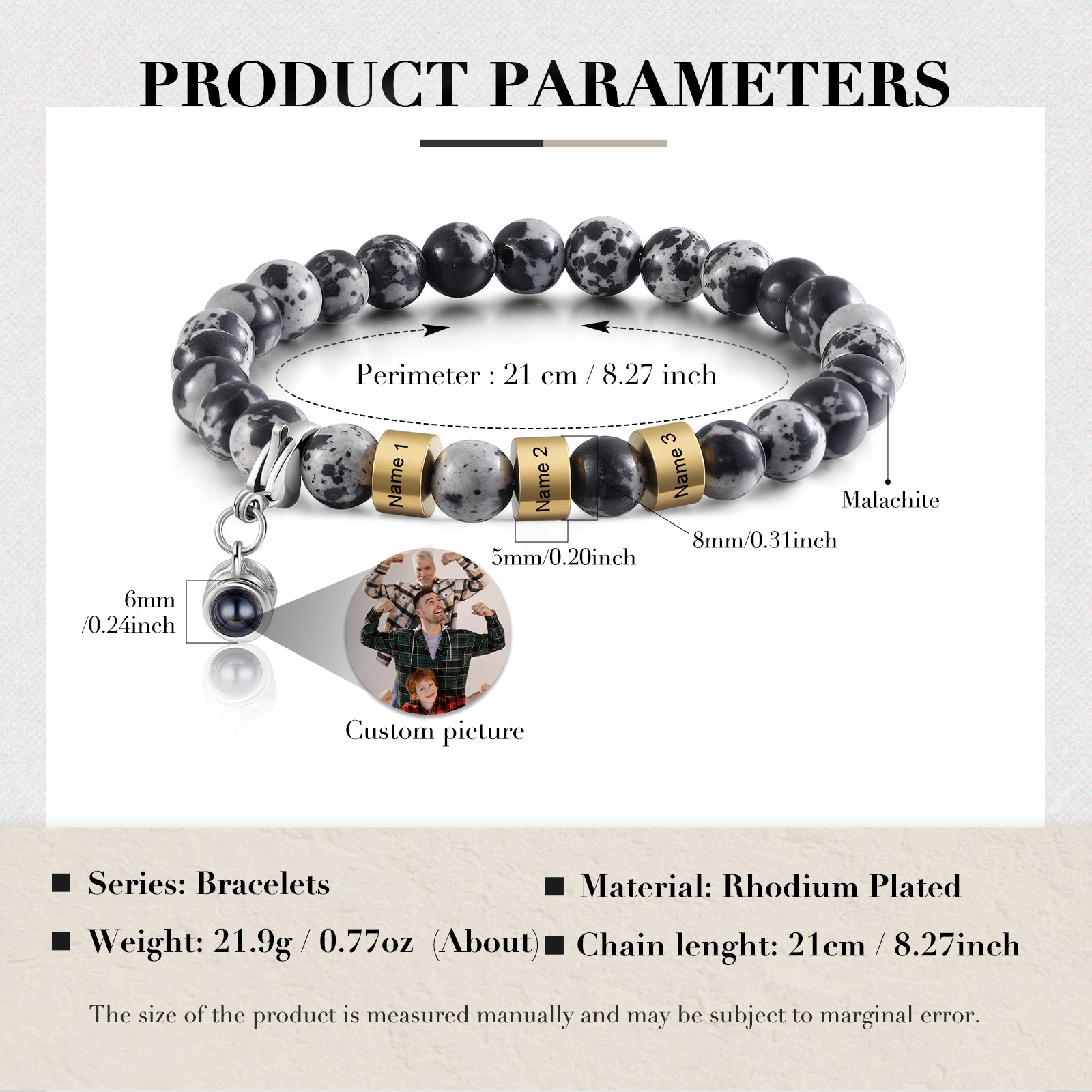Custom Photo Projection Bracelet