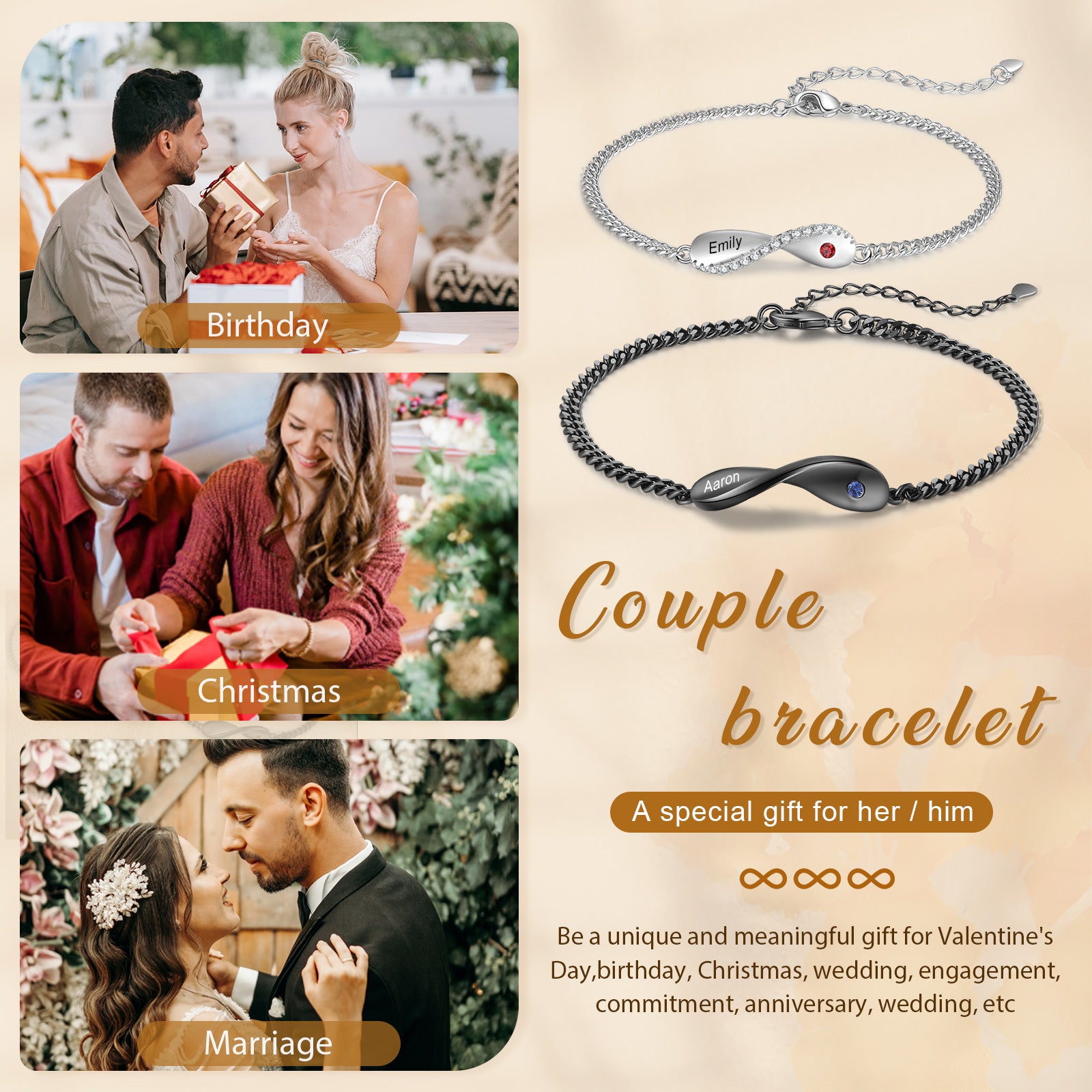 Custom Couple Bravelet