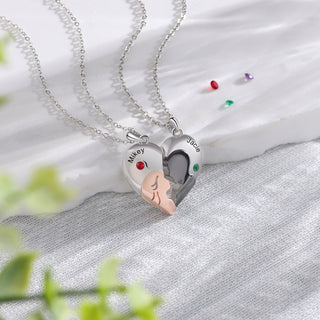 Custom Heart Broken Couple Bracelet