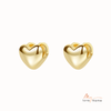 925 Sterling Silver Heart Shaped Earrings