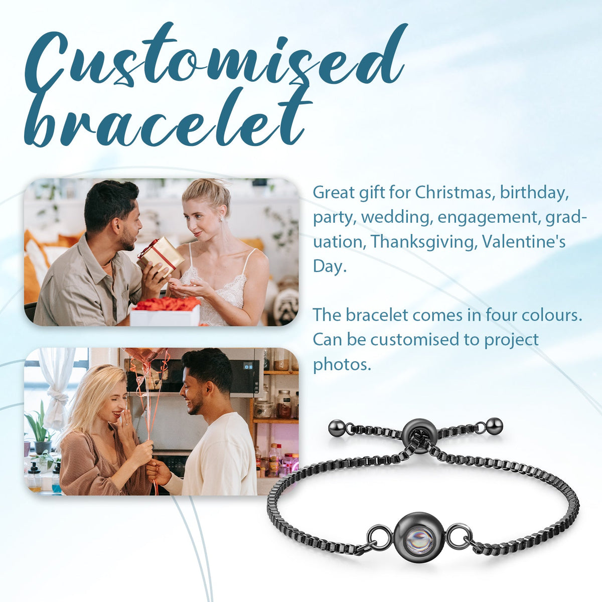 Custom Photo Projection Bracelet