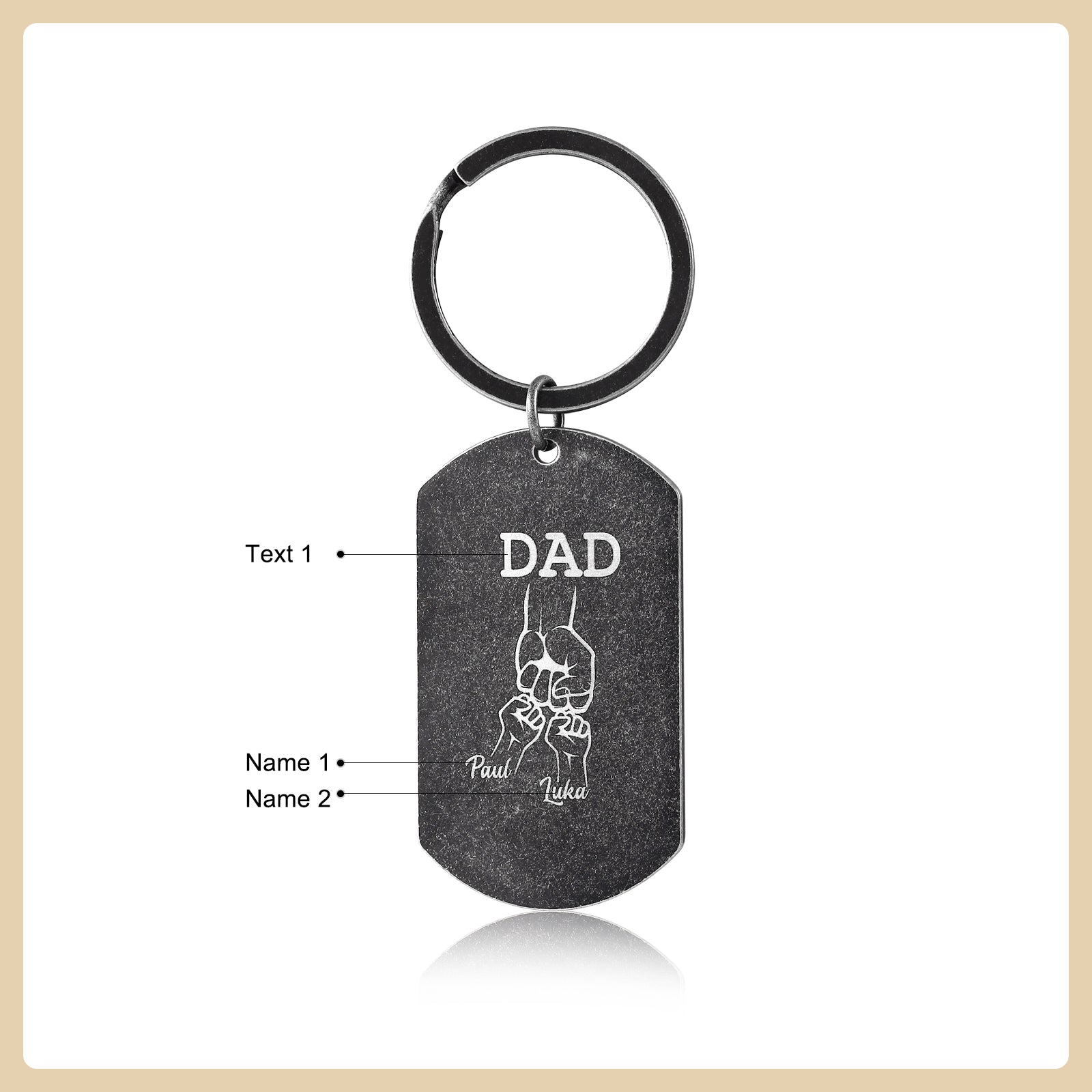 Custom Name Keychain