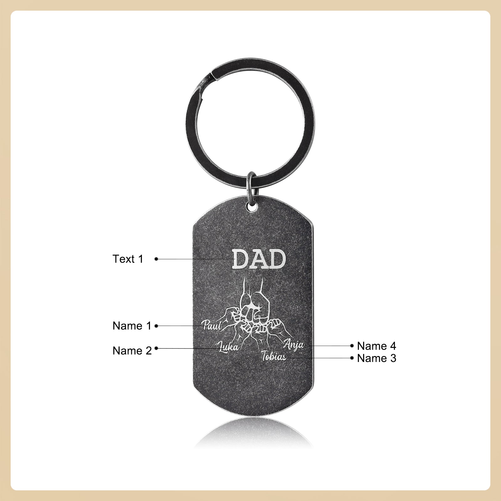 Custom Name Keychain