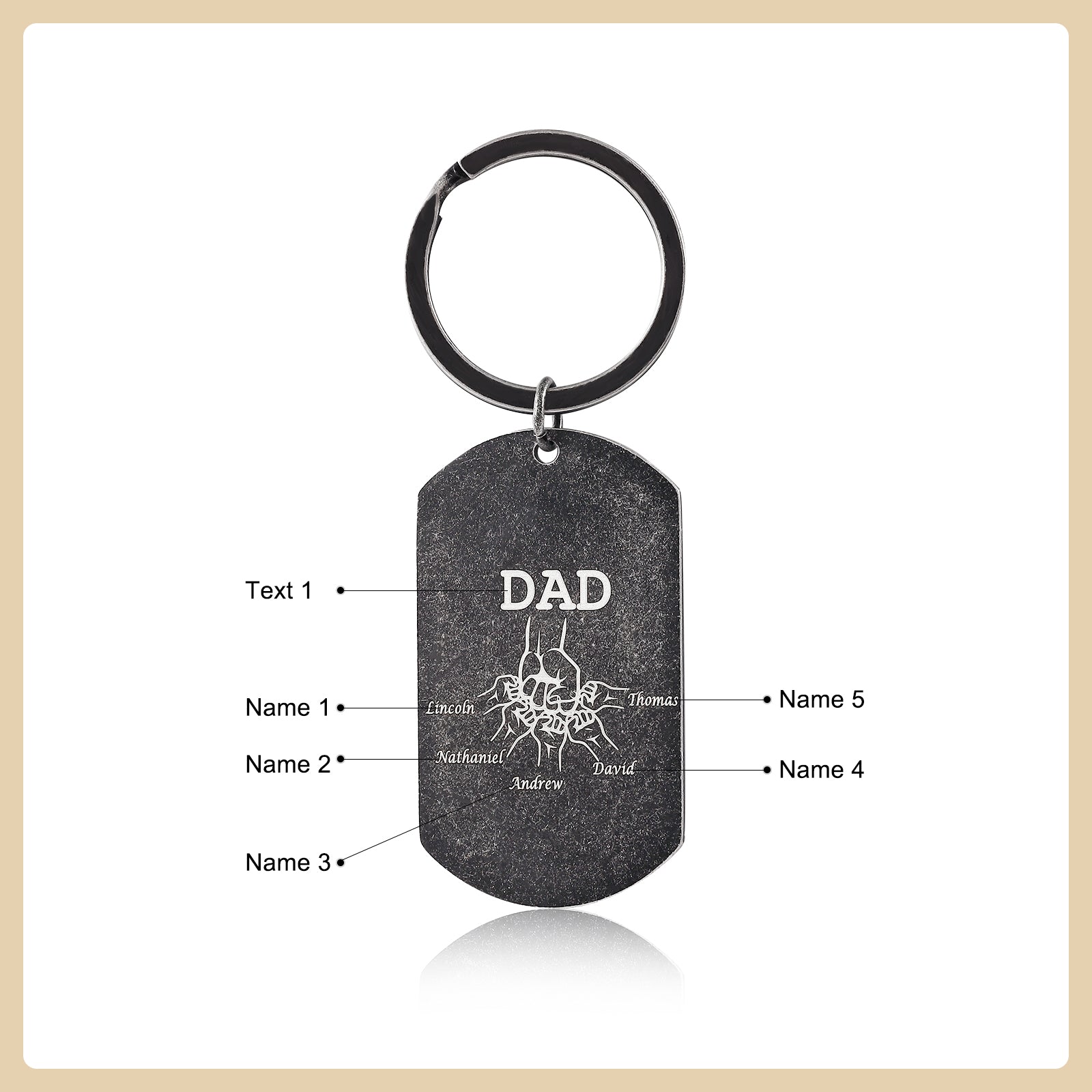 Custom Name Keychain