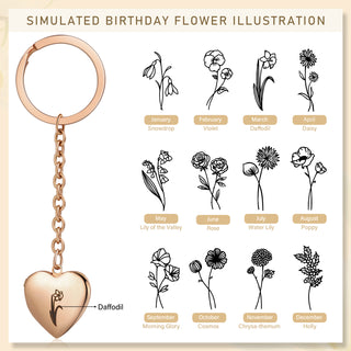 Custom Heart Keychain