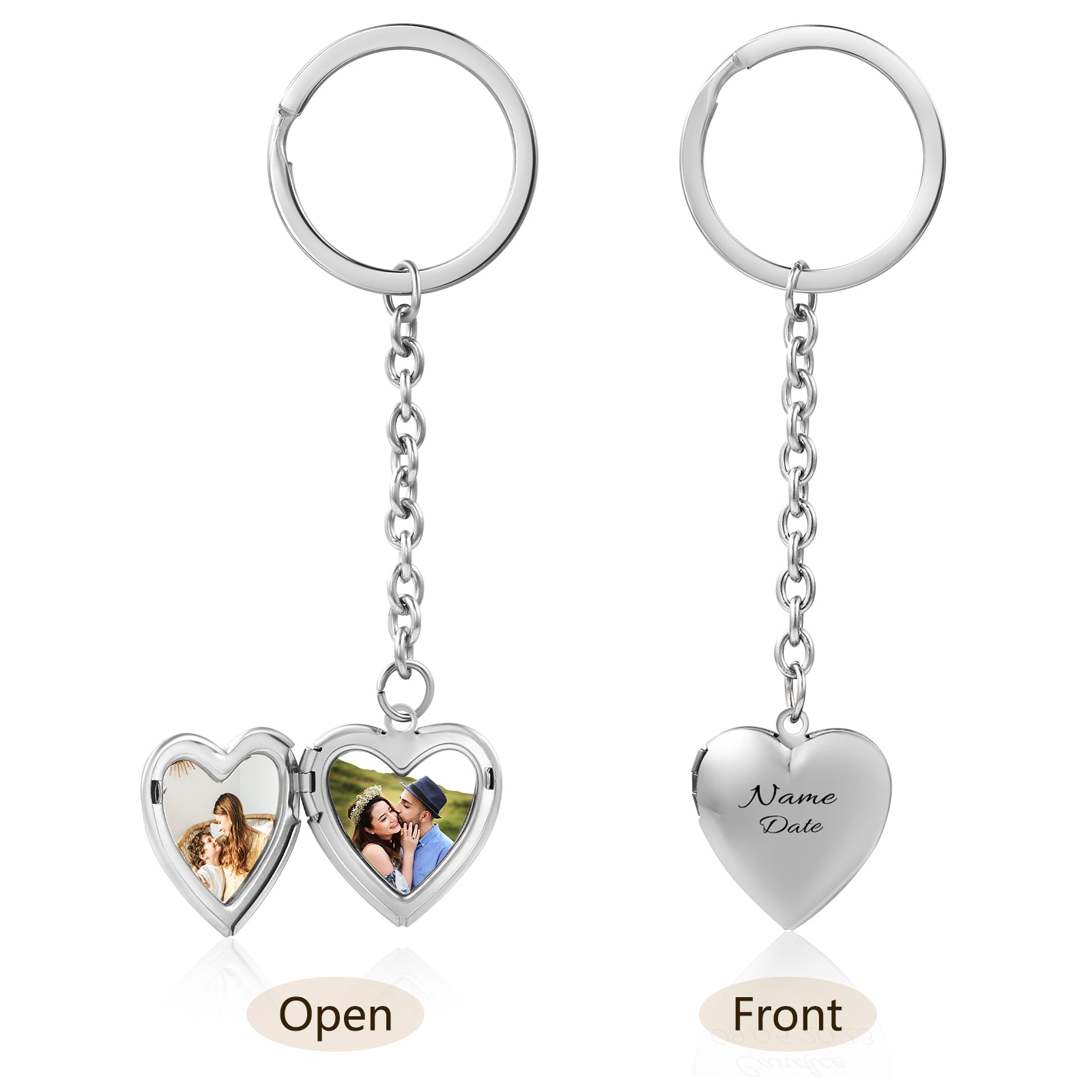 Custom Heart Keychain