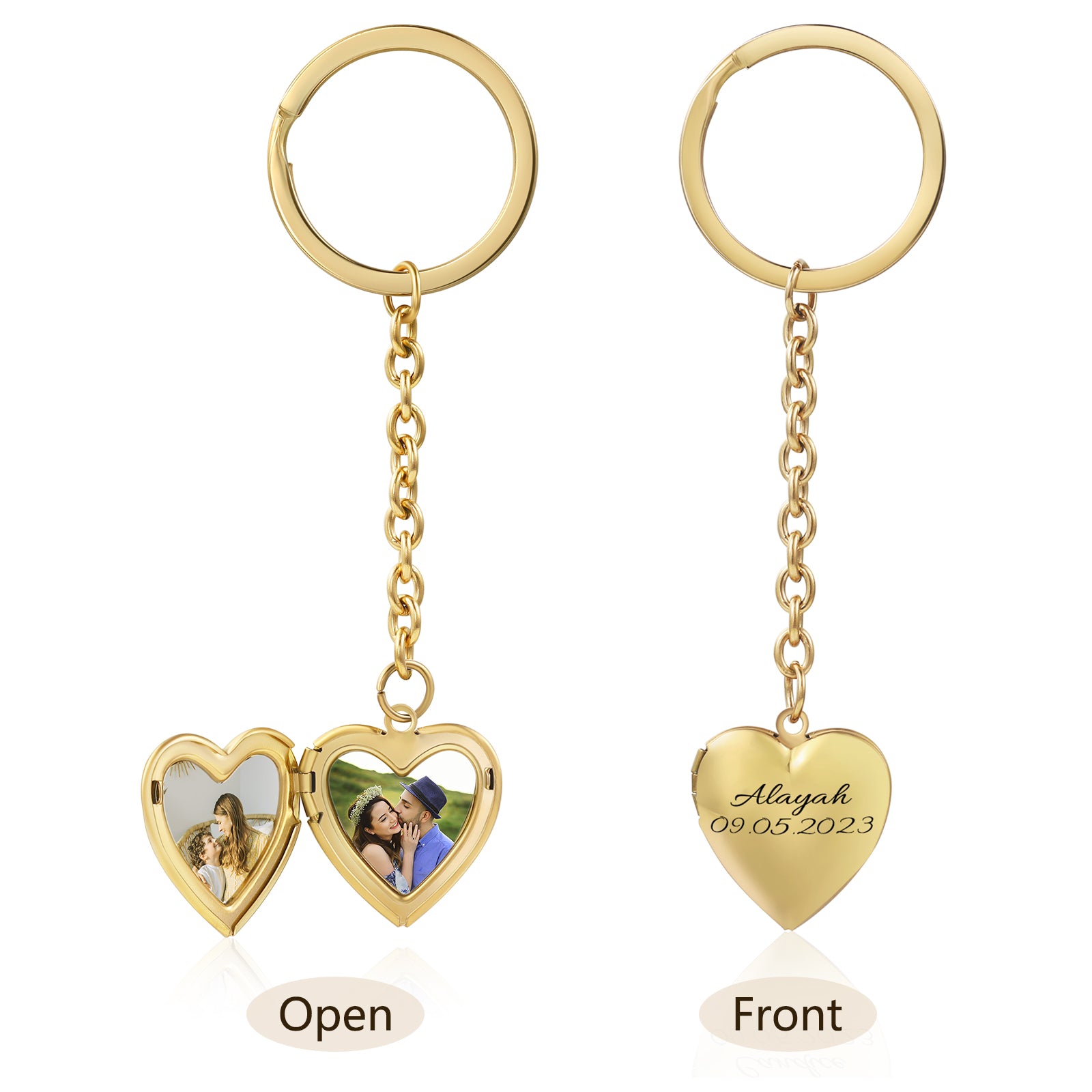 Custom Heart Keychain