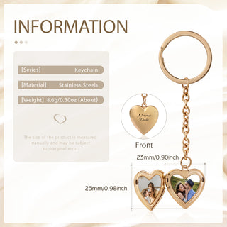 Custom Heart Keychain