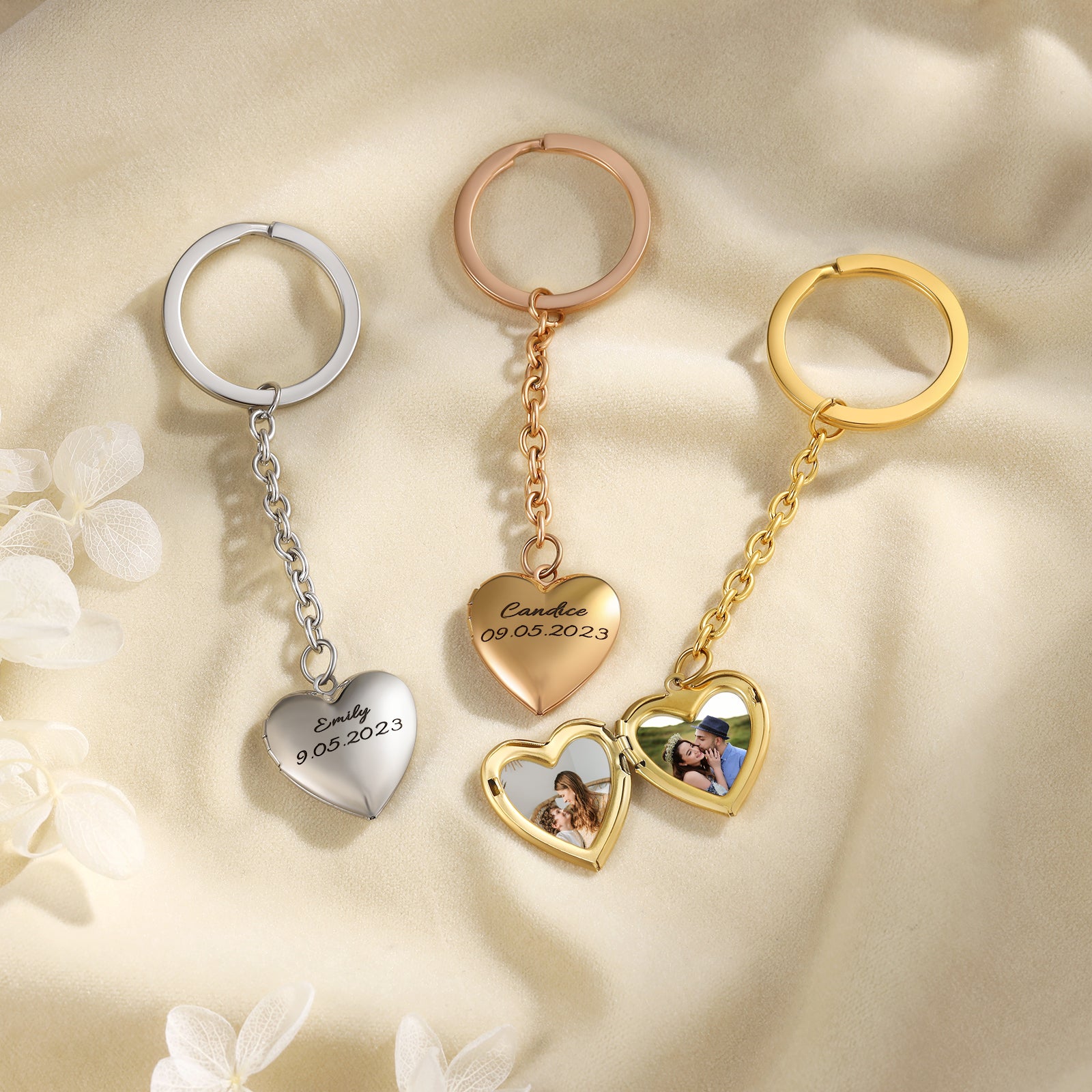 Custom Heart Keychain