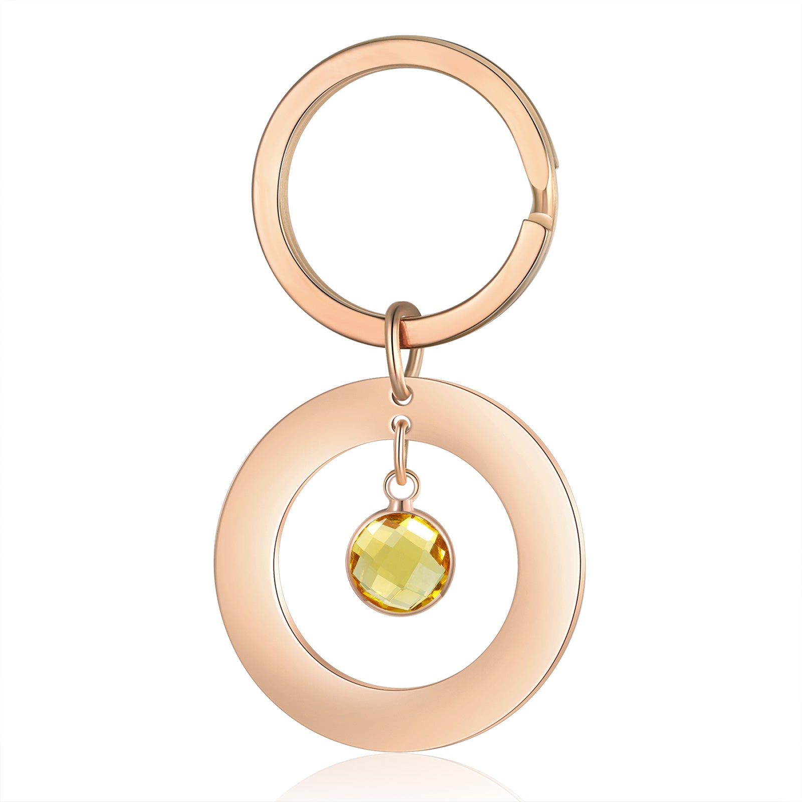 Custom Birthstone Keychain